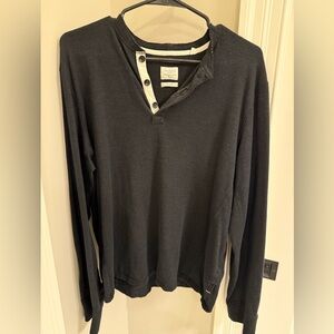 Rag & Bone Standard Issue Men’s Henley Shirt xL, 100% Cotton Slub Peru